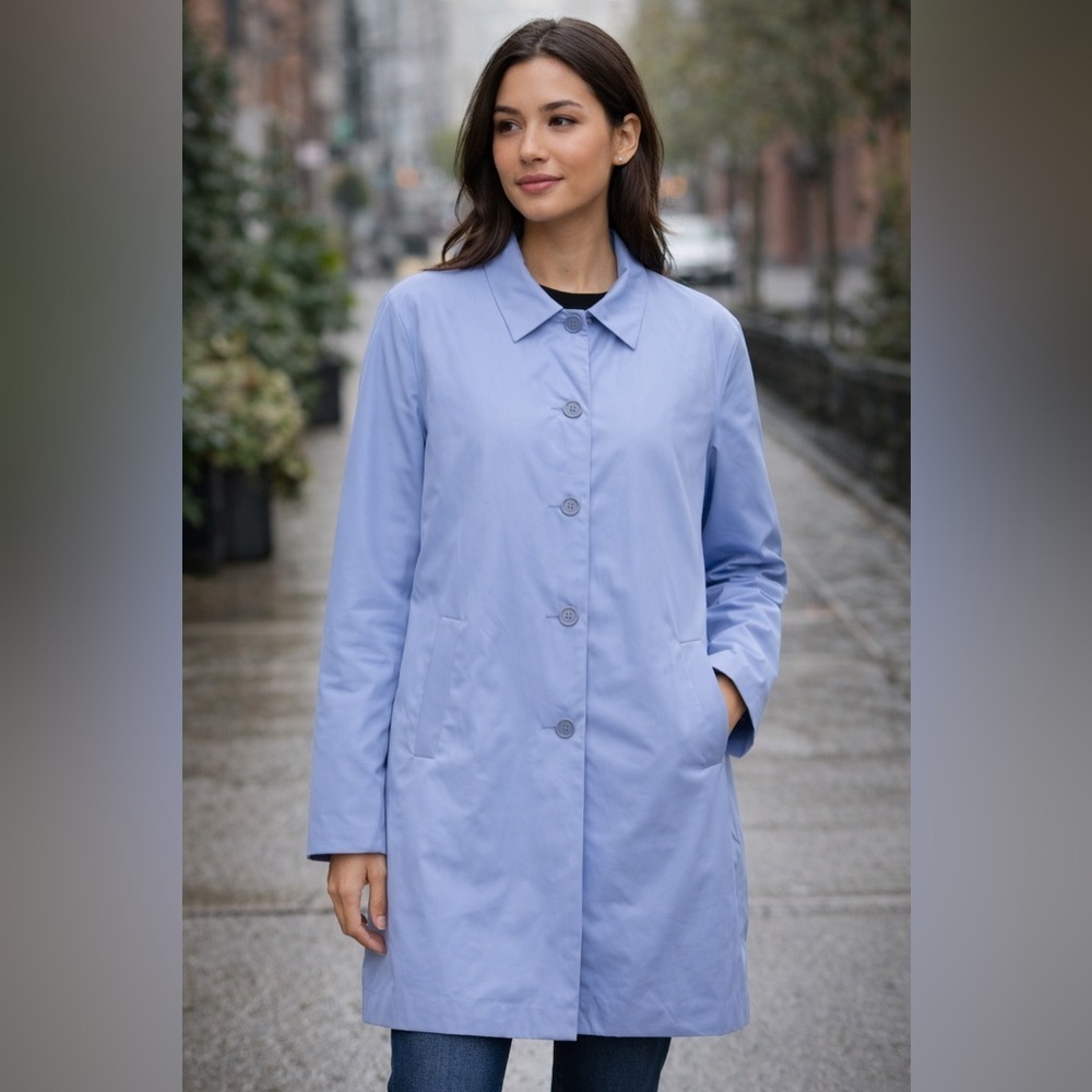 Weatherproof Garment Company Women's Rain Jacket Periwinkle Blue size XL